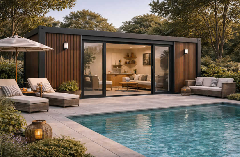Poolhouse Pods Narrawallee concept