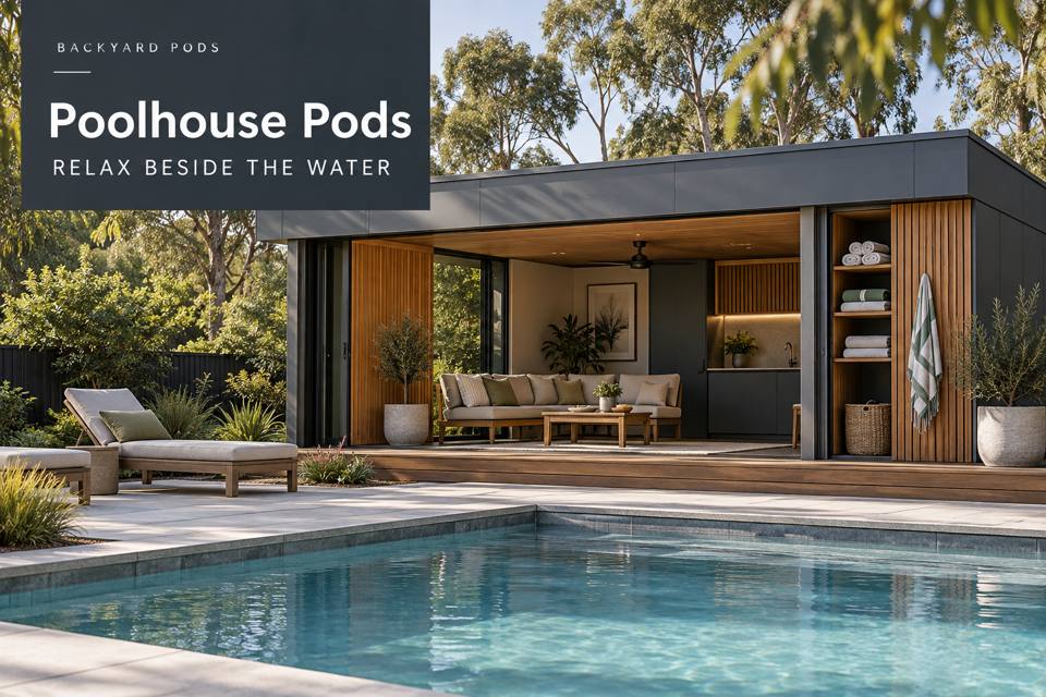 Poolhouse Pods: representative category image for the Middleton planning guide; not a photograph of this proposed installation.