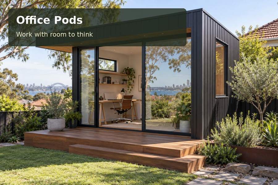 Office Pods: representative promotional concept for Cessnock