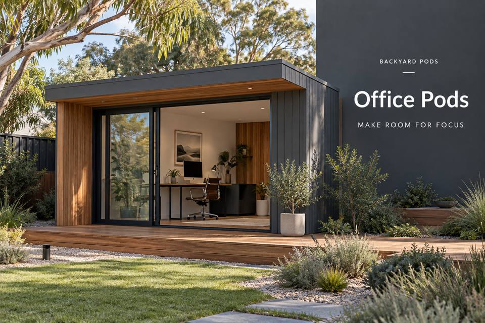 Office Pods: representative category image for the Victor Harbor planning guide; not a photograph of this proposed installation.