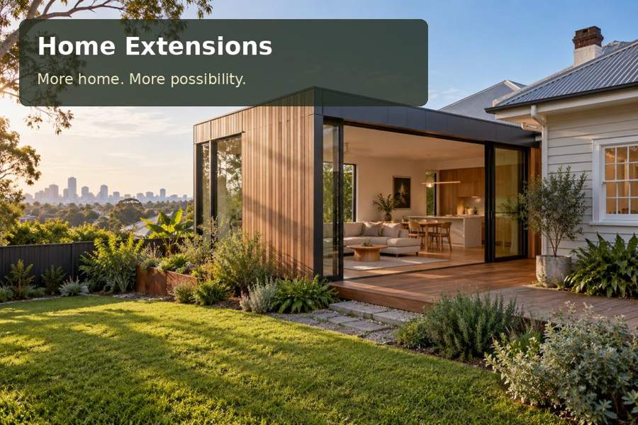 Home Extensions: representative promotional concept for Cessnock