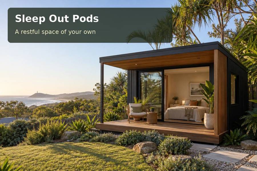 Sleep Out Pods: representative promotional concept for Cessnock