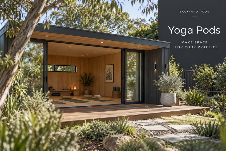 Yoga Pods: representative promotional concept for Kiama